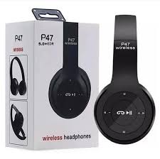 Auricular vincha P47 Con bluetooth alcance 10m