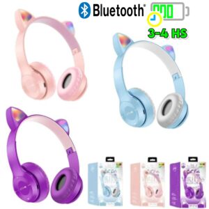 Auriculares Bluetooth P47M Con Orejas / FM / AUX / MicroSD