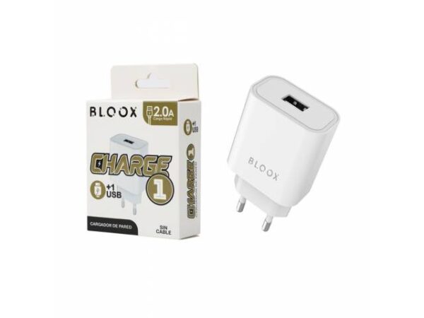 Cargador BLOOX 2A 1 USB Sin Cable
