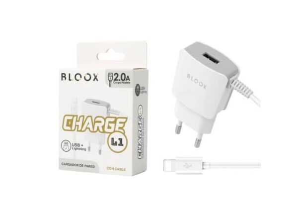Cargador BLOOX 2A + 1 USB Lightning (BL-TCA-L1)