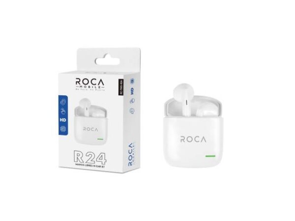 Auricular Bluetooth TWS Roca R24 Blanco