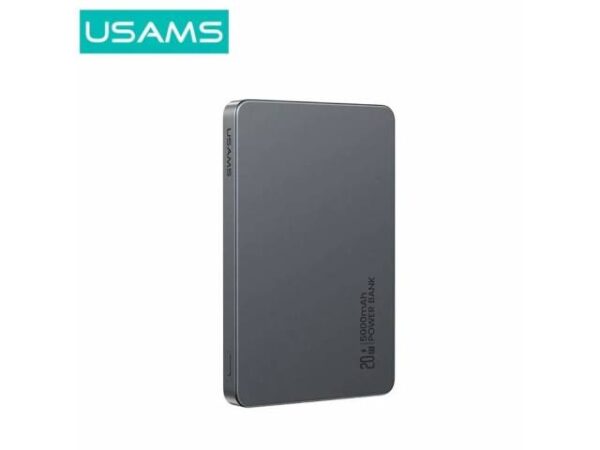 Power Bank Magnético 5.000mAh Carga Inalámbrica PD20W Gris CY Series CD231 USAMS