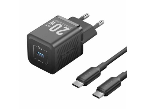 Cargador de Pared USB-C GaN USB-C a USB-C 20W  Negro TZ-FEPB0-EU-01 Vention