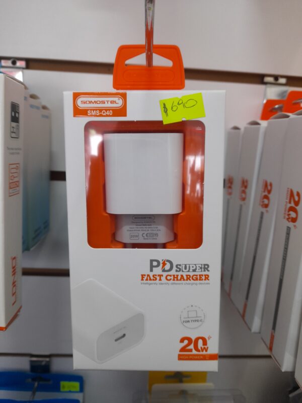 cargador rápido de pared PD de 20W