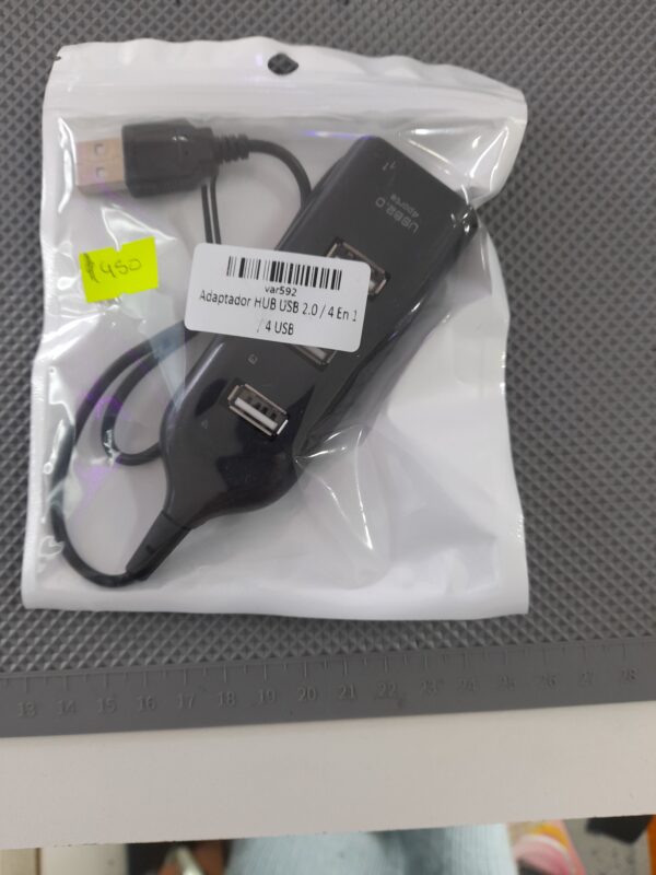 Adaptador HUB USB 2.0/4 en 1/4 USB