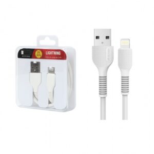 Cable de Datos ROCA TO GO USB A a Lightning 100cm 2.4A Blanco
