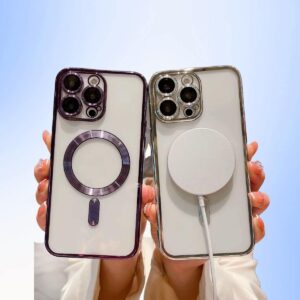 FUNDA MAGSAFE METALIZADA IPHONE